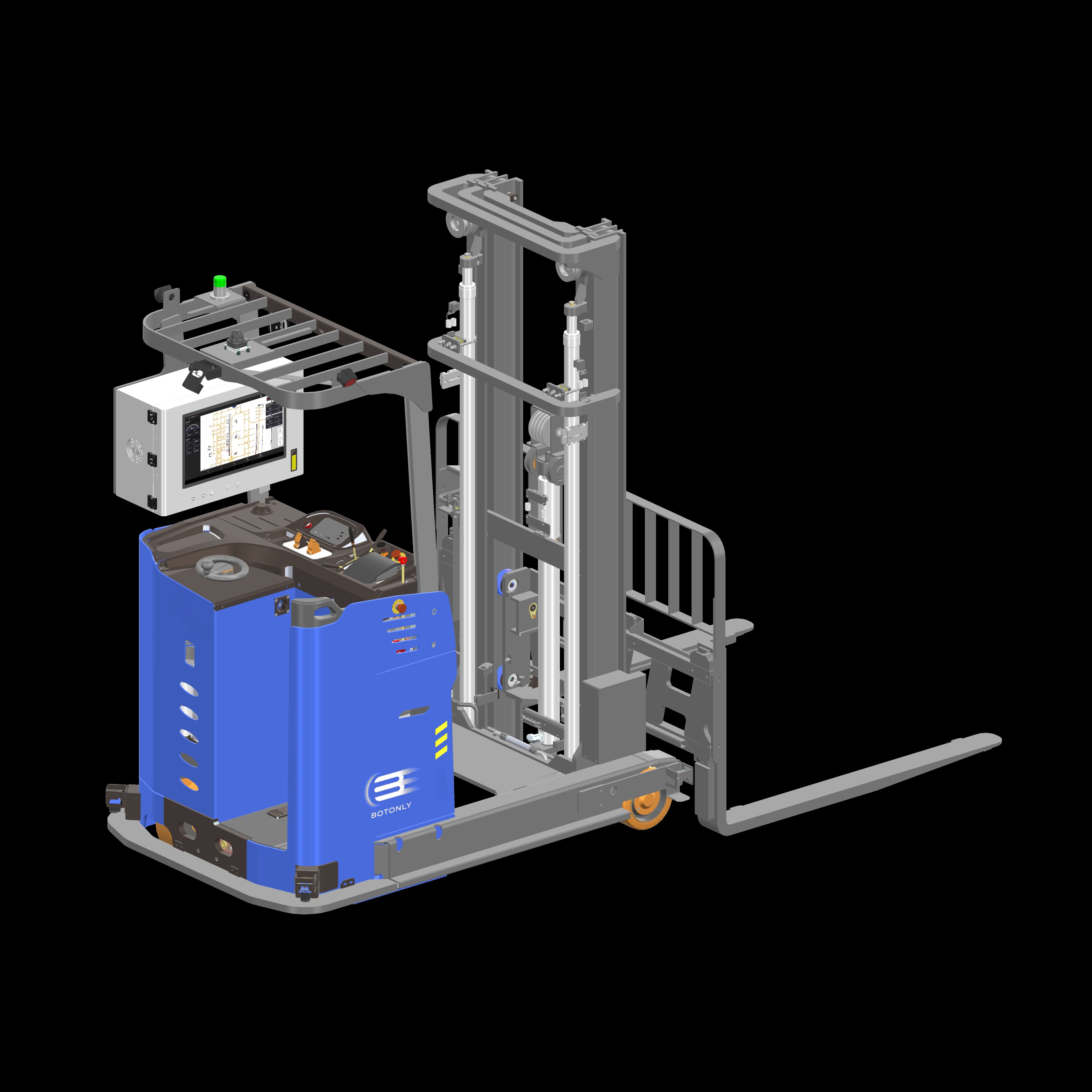 BotOnly FLT-RT-110 Stand-On Autonomous Reach Truck